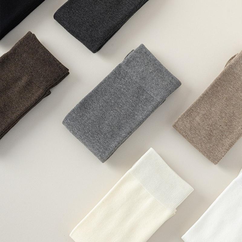 Knee High Socks for Women Soft Combed Cotton Long Socks Ladies Girls Knee Length Knee Socks