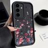 Beautiful Flower Pattern Phone Cover For Samsung S25 S24 FE S23 Ultra S22 S21 Plus A55 A54 A52 A34 A15 Shockproof Lens Protection Soft Silicone Case