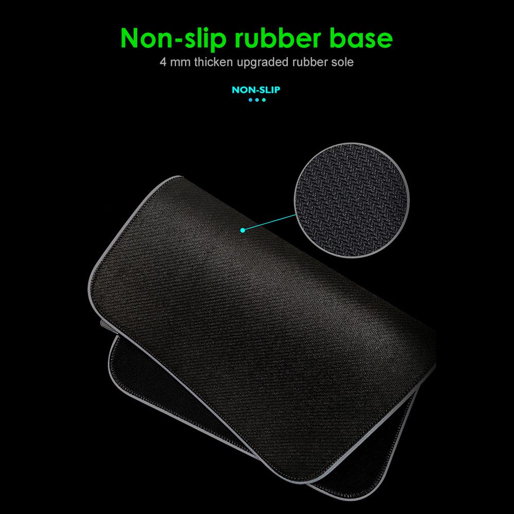 Светодиодный RGB коврик для мыши Коврик для мыши 14 режимов освещения Игровой Очень большой мягкий удлиненный нескользящий коврик для мыши для ПК, ноутбука