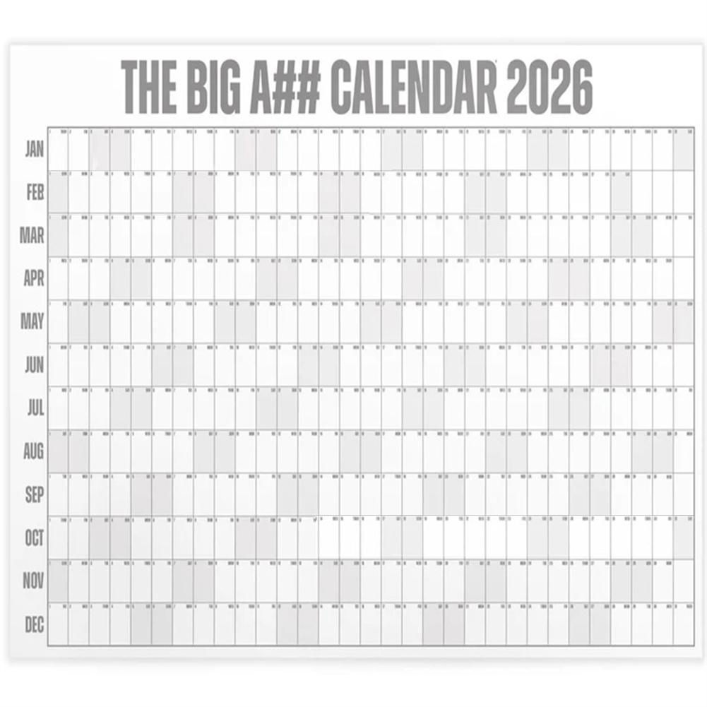 1 шт. Очень большой настенный календарь на 2026 год, стираемый, на весь год, календарь, большой настенный календарь, лист-планировщик на 365 дней