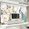 Wallpaper Modern Minimalist Hand Painted Flower 3d Mural European Tv Background Wall Mural