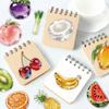 50Pcs/Set Glass Watercolor Fruits & Vegetables Series 03 PET Clear Stickers Waterproof DIY Fashion Decals Stickers