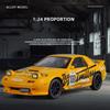 1/24 Mazda RX7 Racing Version литые игрушечные машинки и игрушечные машинки модель автомобиля миниатюрная масштабная модель автомобиля игрушки для детей