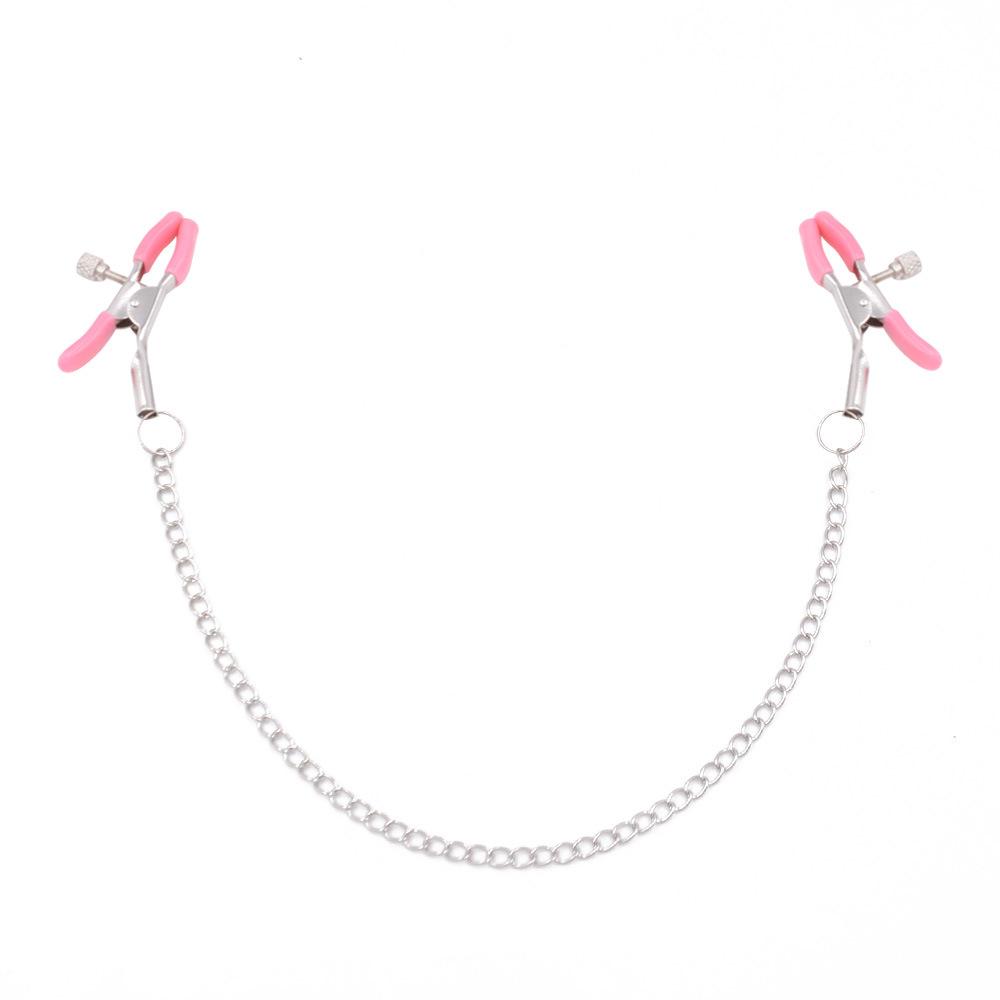 Регулируемые Металлические Зажимы для Сосков Клипсы Стимуляция Груди Флирт Цепочка для Сосков для Пар BDSM Секс Игра Игрушки для Женщин Секс-Игрушки