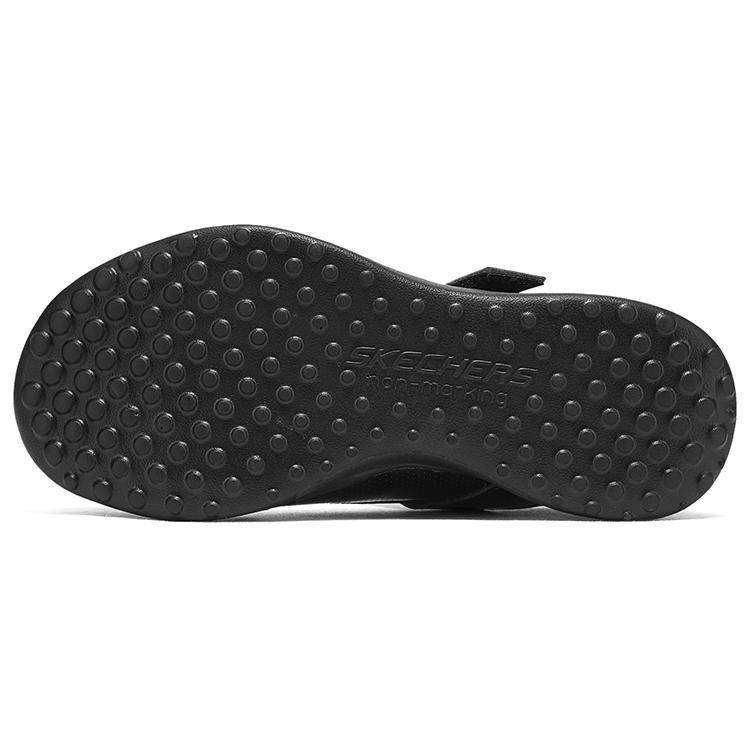 Skechers Детские Microstrides Старой школы Удобные Нескользящие Прочные Низкие Детские Кожаные Ботинки Детская обувь Черный 302637L-BBK