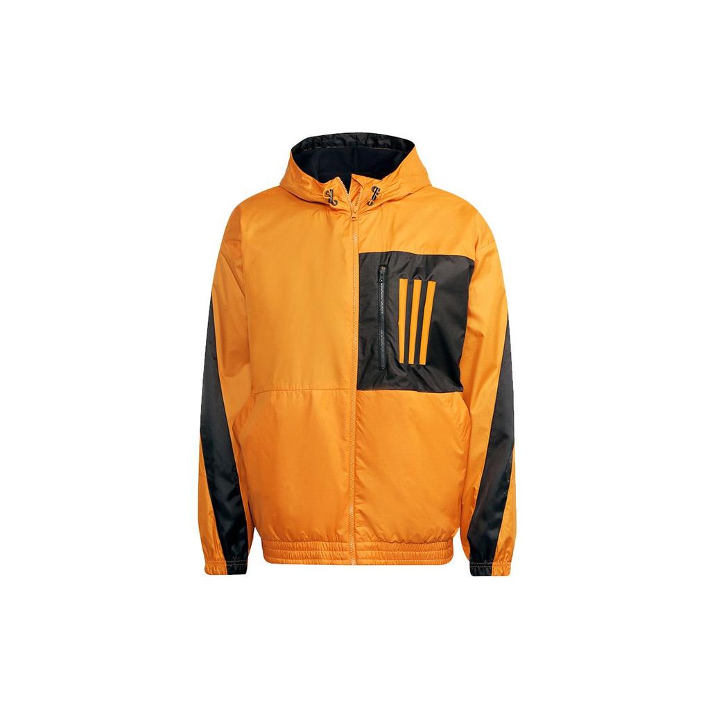 adidas Wnd Jkt Pb Спортивная куртка с капюшоном и карманами для мужчин Верхняя одежда Оранжевый H56356