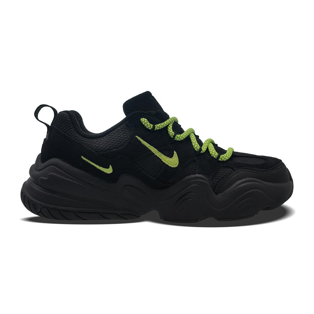 Nike Tech Hera Abrasion Resistant Low top Casual Shoes Unisex Black Green FJ9532-101(team1386-)