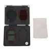 Drone Filter Set Black Aluminum Alloy Frame HD Optical Glass Double Sided Multi Layer Coated UV CPL