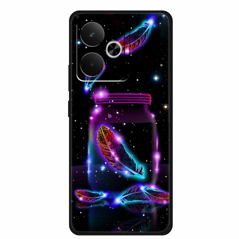 Чехол для телефона Realme GT7 GT 7T 7 T Сумка Черный Силиконовый Мягкий Задний Чехол Для Realme 14 4G 15 Pro Чехлы Coque Защитный Корпус