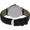 TIMEX Timex Easy Reader Часы с большим циферблатом и кожаным ремешком, Черный/Серебристый тон/Черный, 43 мм, Мужские