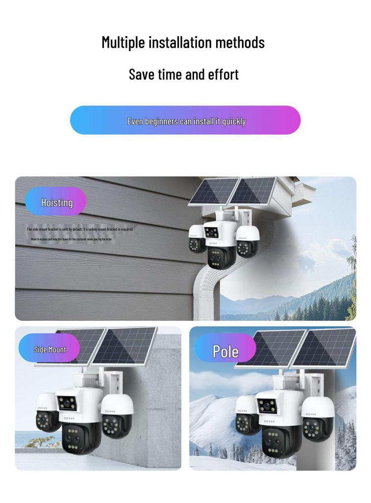 AOV 18x Zoom Solar 4G Ultra HD Waterproof Camera: Clear License Plate & Face Surveillance.