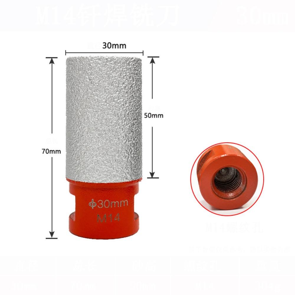 Diamond Coated Diamond Milling Bit Enlarging Function Trimming Milling Cutter Stone Work