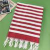 Bainade Foreign Trade Custom Turkish Tassel Beach Towel Large Size Adult Pure Cotton Quick-Drying Summer Shawl Bath Towel