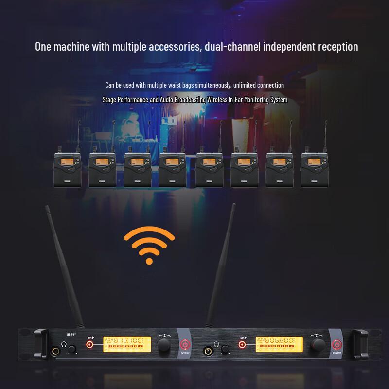 Weishu WS02 Профессиональная беспроводная система мониторинга с наушниками (Китайская версия)