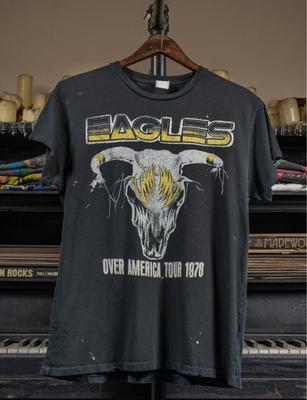 Футболка унисекс The Eagles Over America Tour 1978 Черная NH27458