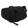 Saddle Bag Bicycle Black Oxford Cloth Material Easy Disassemble Zipper Design Small Wind Resistance