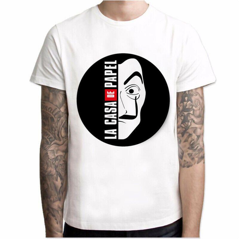 La Casa De Papel T Shirt Money Heist Tv Series Homme Tops House Of Summer Paper