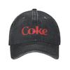 Кепка из стираного денима Coke Funny Lover Diet Повседневная бейсболка Регулируемая кепка Летние Унисекс Бейсболки