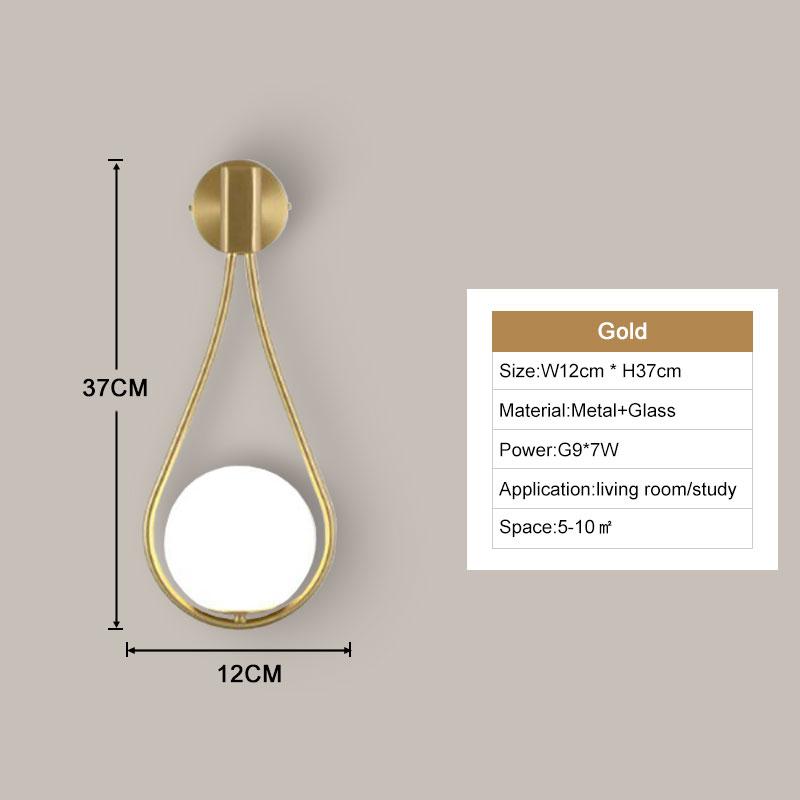 Внутренние светодиодные настенные светильники, настенные светильники для спальни, гостиной, настенное бра из матового стекла для коридора, прохода