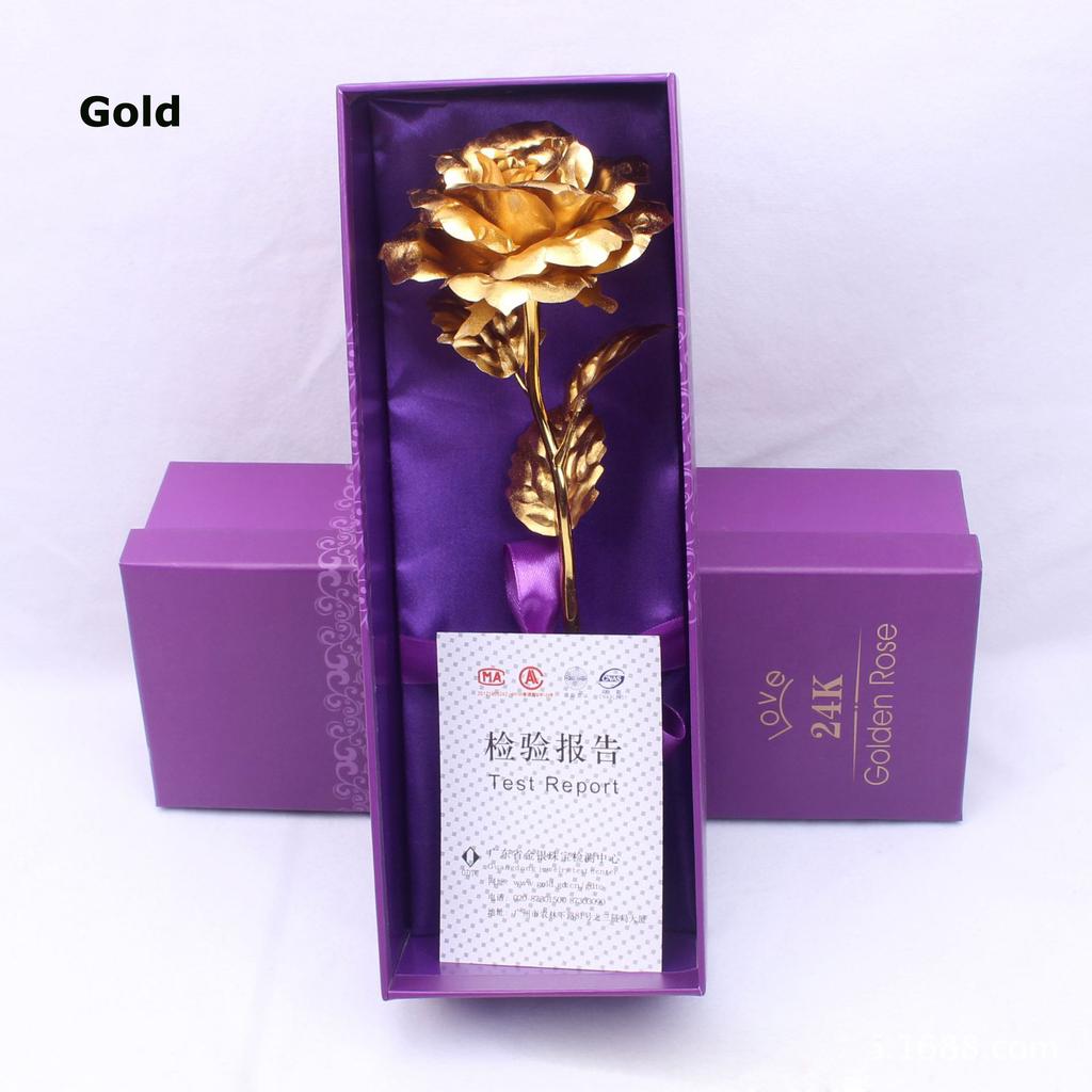 НОВАЯ позолоченная роза, украшение для дома, искусственный цветок, рождественские подарки, День Святого Валентина