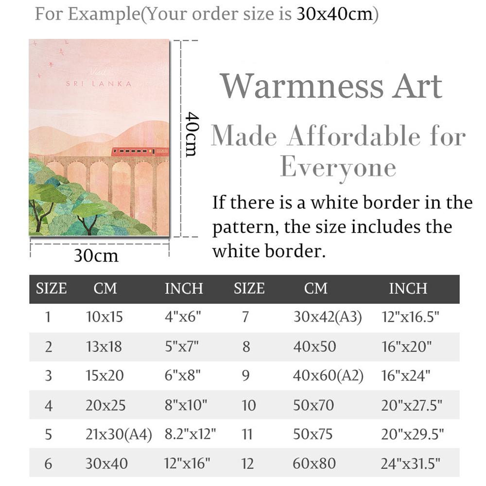 Abstract Landscape City Travel Print California Costa Rica Hawaii Poster Wall Art Canvas Painting Pictures For Living Room Decor