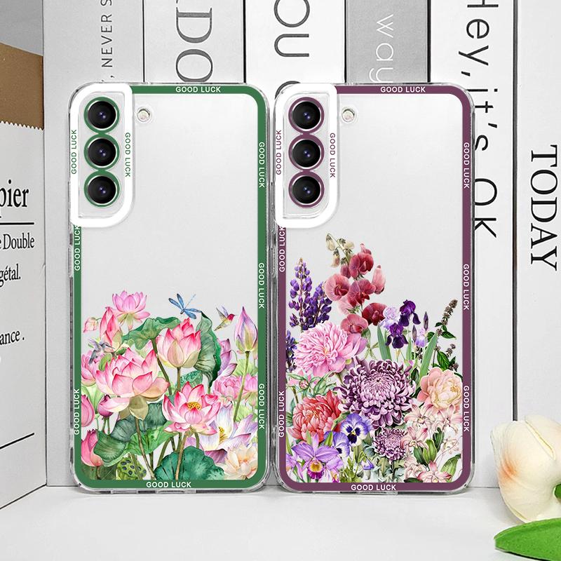 Роскошный Чехол для Телефона с Принтом Свежих Цветов и Птиц для Motorola Moto Edge 40 Pro G85 G73 G71 G22 G52 G32 G9 5G Арт Цветочный Мягкие Чехлы
