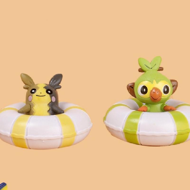 Adorable Pokemon 5pcs Figure Set Featuring Colorful Swimming Ring Designs For Collectors