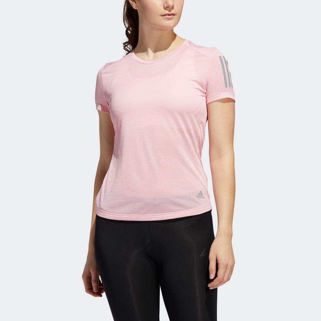 Adidas Собственная футболка The Run для тренировок, спортивная, с коротким рукавом, женская, розовая FM5813