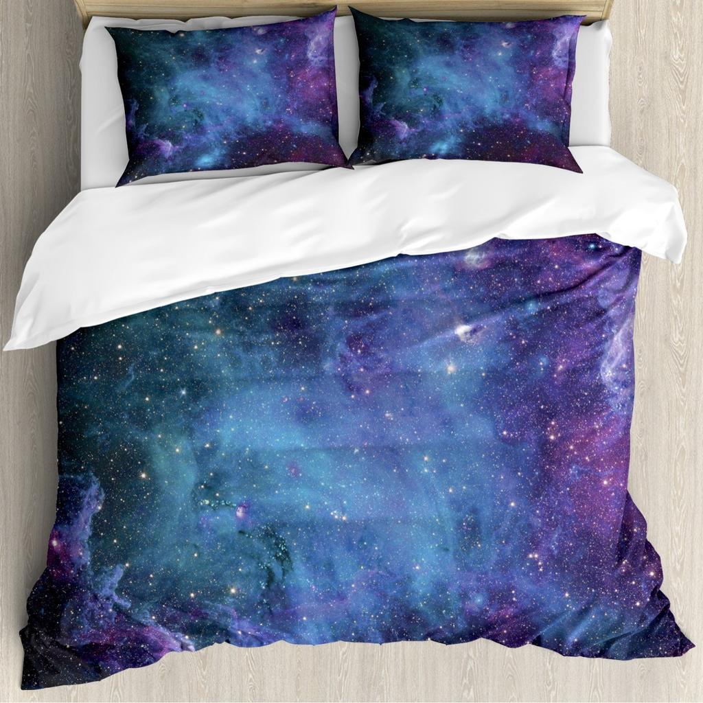 Японская манга Трехпредметный пододеяльник Цифровая печать Комплект постельного белья Сцена боя Покрывало