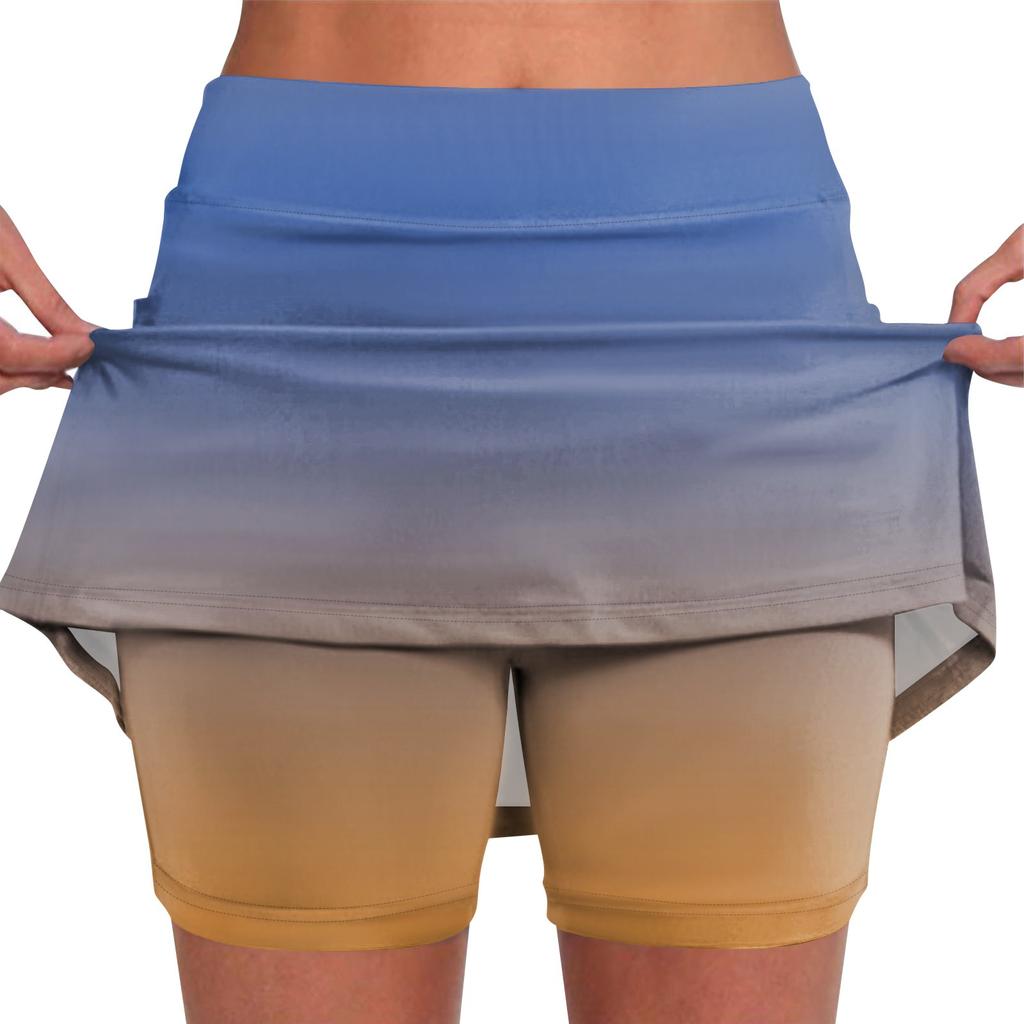 Эластичные брюки-кюлоты для йоги для женщин, спортивные шорты с принтом, легкие узкие однотонные бегуны с высокой талией