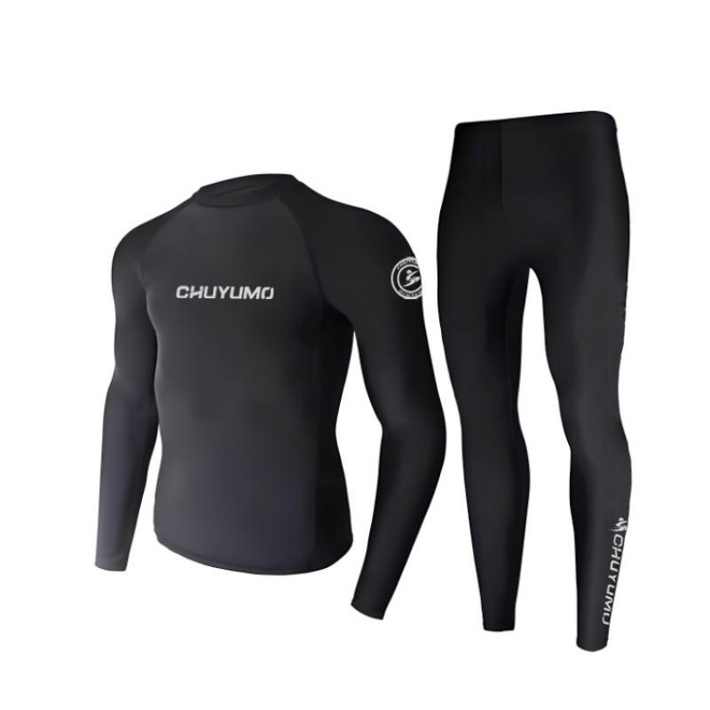 Mens Shorty Wetsuit Set Snorkeling Diving Swimming UV Protection Quick Dry Nylon Beach Water Sport Gear