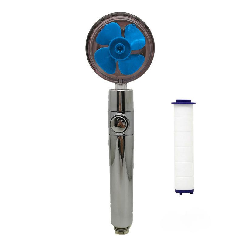 Пропеллерная душевая головка высокого давления с вращением на 360 градусов и вентиляторным фильтром, распылительная насадка с массажной дождевой насадкой, аксессуары для ванной комнаты