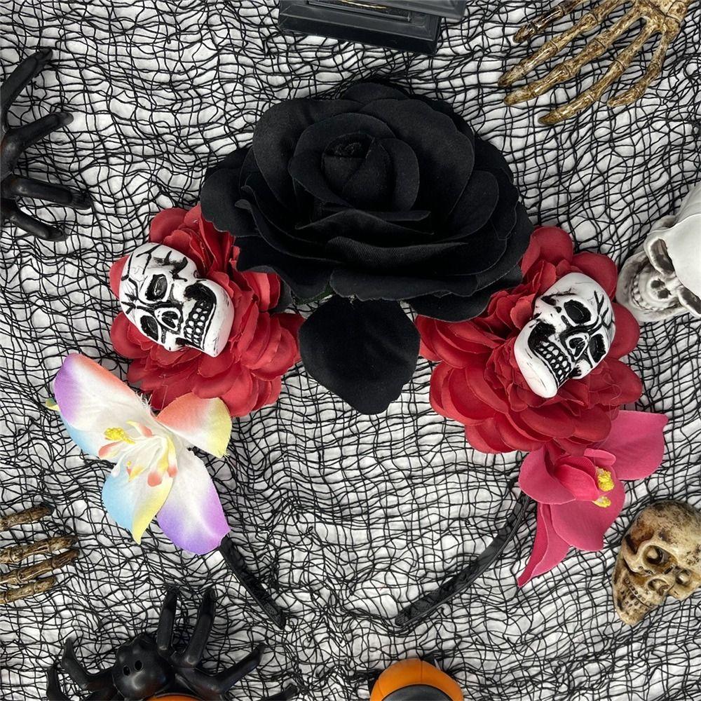 Костюм для вечеринки Хэллоуин Головной убор Фотореквизит День мертвых Головной убор для женщин