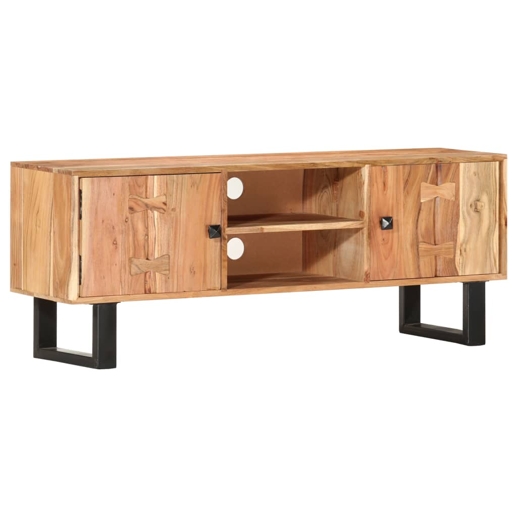 TV Cabinet 118 x 30 x 45 cm Solid Acacia Wood