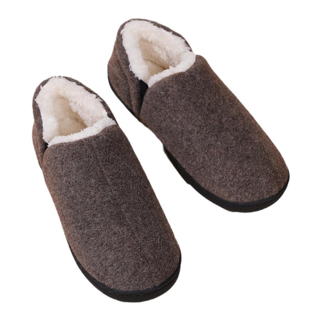 Winter Fur Collar Memory Foam Slippers: Cross-Border Comfort & Style