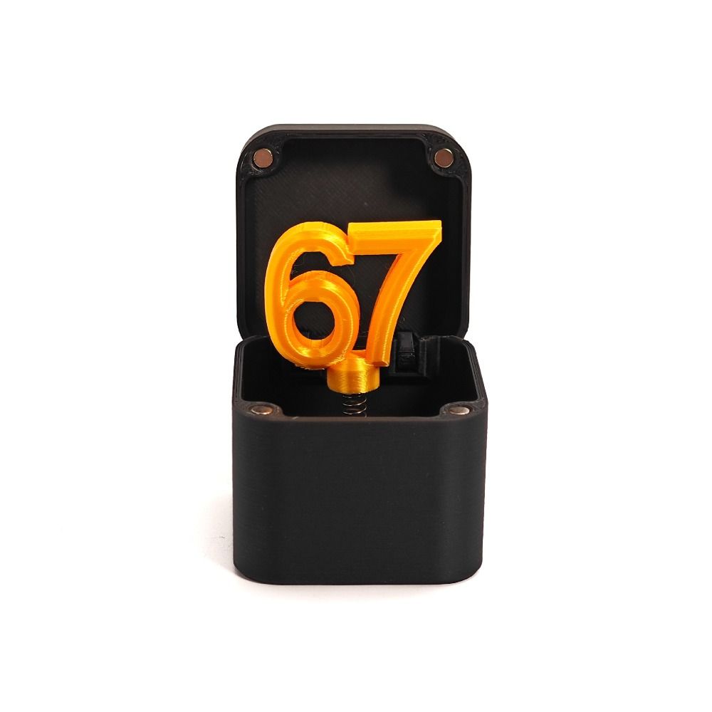 Funny Halloween Annoying Gift Box 3D Printed Pop-Up Surprise Toys Number 67 Desk Decoration Easter