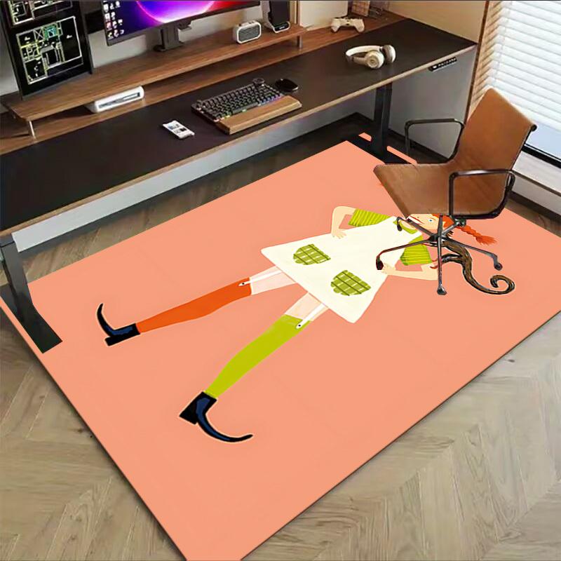 1PC girl monkey Extra Large Non Slip Floor carpet, Office, family, bedroom, Studio Large Area Rug Indoor Rugs