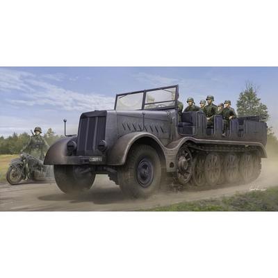 Trumpeter 1/35 масштаб Немецкий 18-тонный полугусеничный тягач Sd.kfz.9 Артиллерийская спецификация Пластиковый набор модели 09575 (Боевая машина)