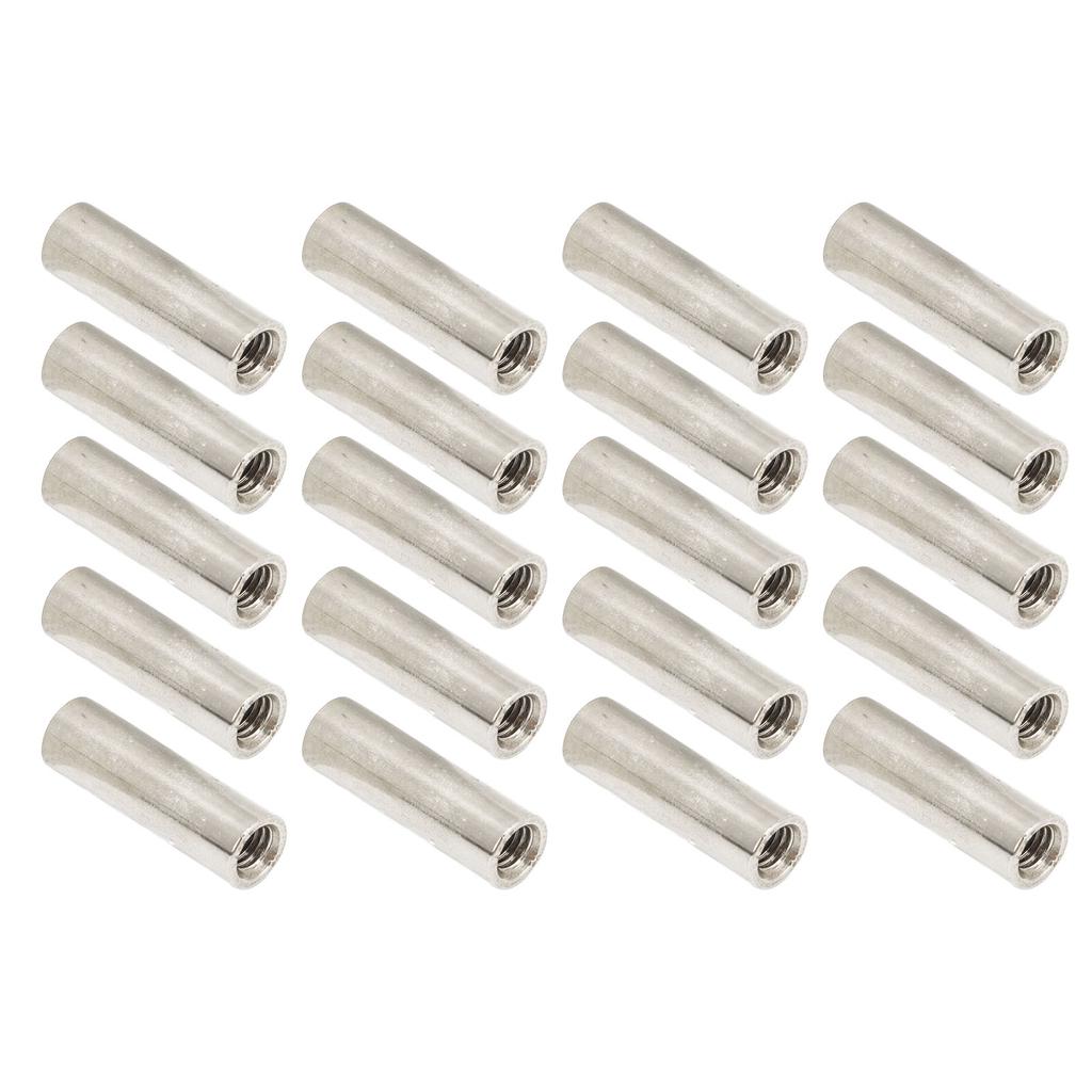 20Pcs M5 Female Thread Coupling Nut Stainless Steel Wear Proof Maintenance Coupling Nut Kit