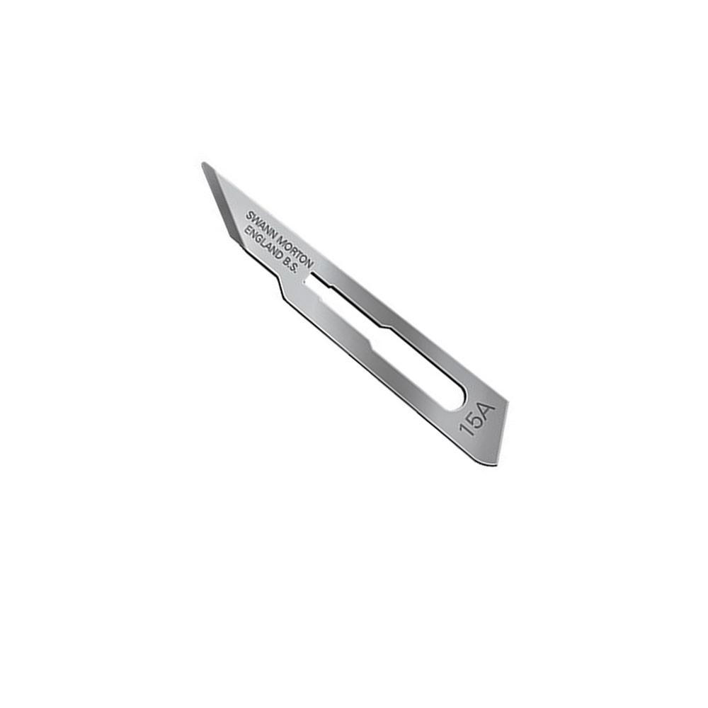 Swann-Morton 15A Carbon Steel Surgical Blade Sterile 100pcs