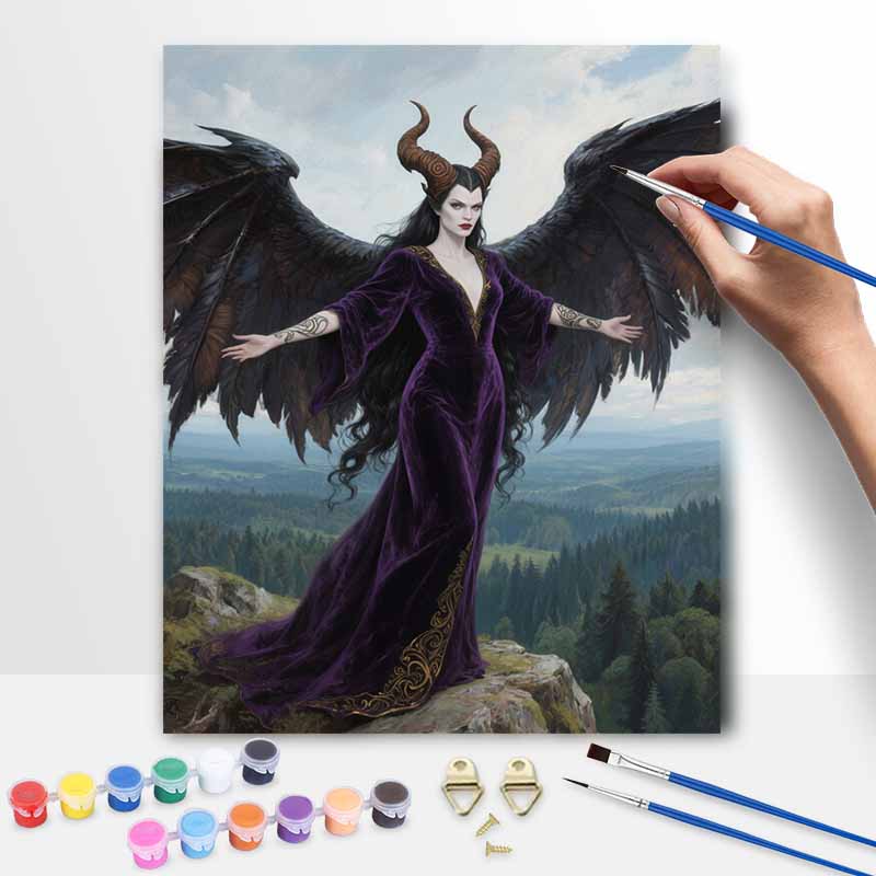 Disney Набор для рисования по номерам «Малефисента». ручная работа DIY painting украшение дома подарки