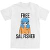 Novelty Free Sal Fisher Sally Face T Shirt Men Women's Pure Cotton Sallyface Tee Shirt Party Clothes