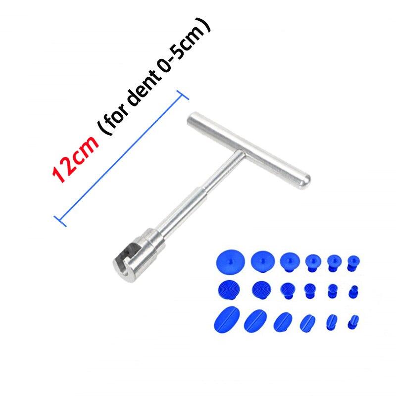 Инструмент для удаления вмятин на автомобиле T Dent Repair Tool, набор для ремонта листового металла, обратный молоток, клей +18 шт. съемников для клея