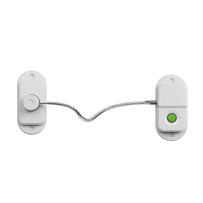 Fingerprint Lock No Punching Refrigerator Protective Lock Bold Chain Locker Electronic Lock Office Smart Lock Password Lock