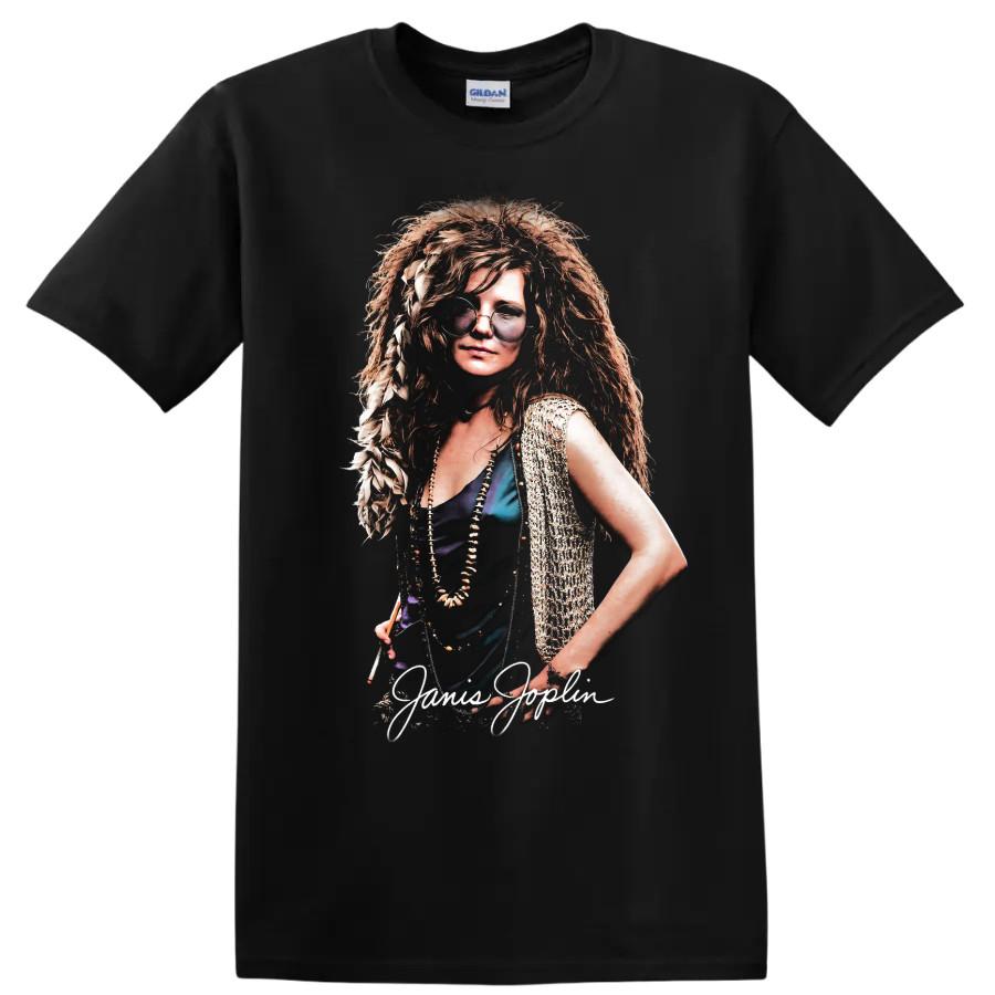 Janis Joplin Pop Art Portrait Rock Music T Shirt Vintage Woman Tee