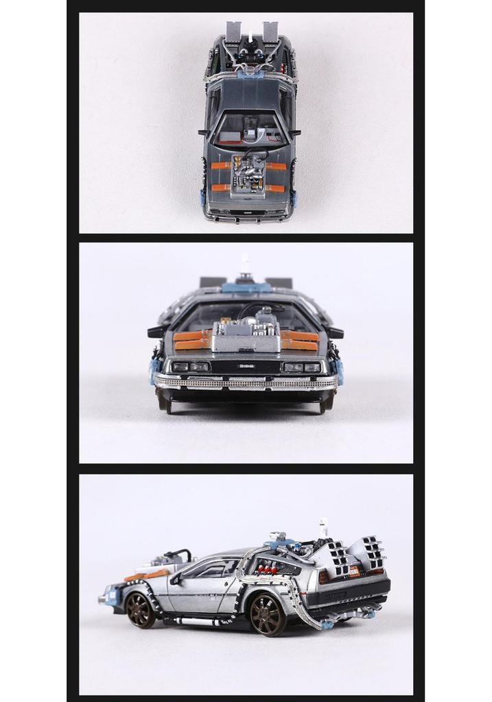 1:64 Назад в будущее DeLorean DMC-12 Модель автомобиля из сплава