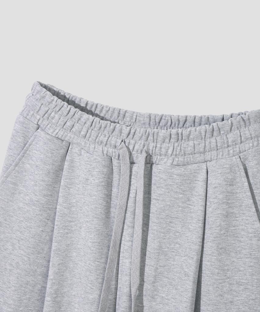 AGOD Single-Pleat Cargo Sweatpants [Gray]