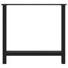 Vidaxl Nogi Do Stolika Kawowego, Czarne, 2 Szt., 80X(72-73) Cm, Stal
