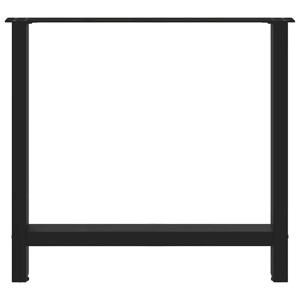 Vidaxl Nogi Do Stolika Kawowego, Czarne, 2 Szt., 80X(72-73) Cm, Stal