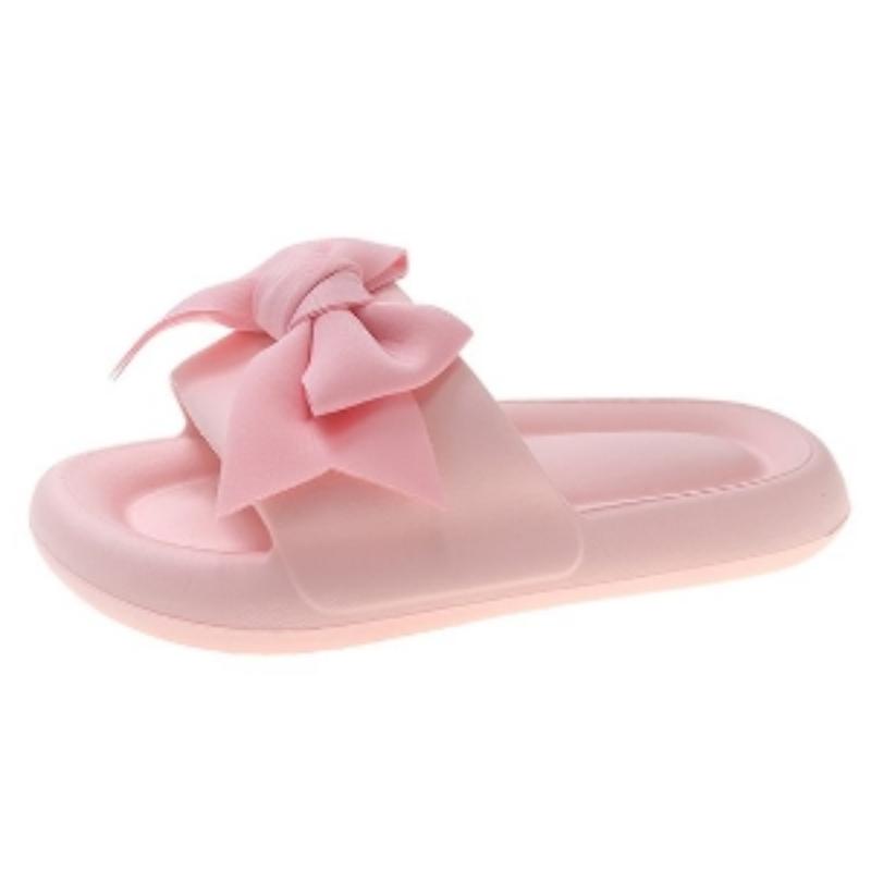 Распродажа женской обуви 2024 года, новые летние женские тапочки для отдыха на открытом воздухе, разноцветные, с открытым носком и бабочкой, легкие повседневные тапочки для женщин